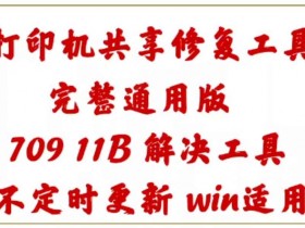打印机共享软件补丁修复工具 709 11B 040专用完整版